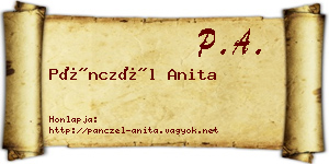 Pánczél Anita névjegykártya